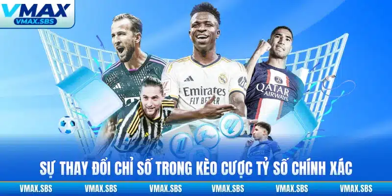 Sự thay đổi chỉ số trong kèo cược tỷ số chính xác